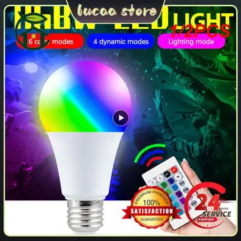 1/2 Бр. E27 RGB led лампа 5 W 10 W 15 W RGBWW Light 110 Led Лампада Замяна Цветни Led лампа RGBW С IR дистанционно Управление
