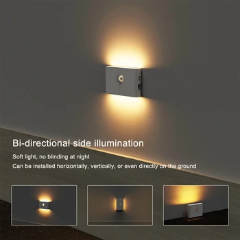 2/3 нощни лампи Type-C Ночники Led Светлини Интелигентни сензорни лампи за Стълби