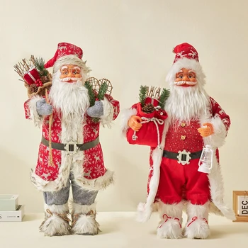 2023 Коледни Коледни Декорации 60 см, Голяма Кукла на Дядо Коледа Коледна Украса за Дома Навидад Натал Коледна Украса Подаръци