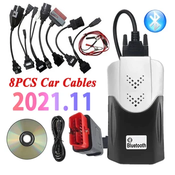 2023 Нов VCI VD DS150E CDP Pro Bluetooth 2021,11 Keygen 2020,23 За TNESF DELPHIS ORPDC Автомобили, Камиони Obd2 Скенер Инструменти Изпращане на CD