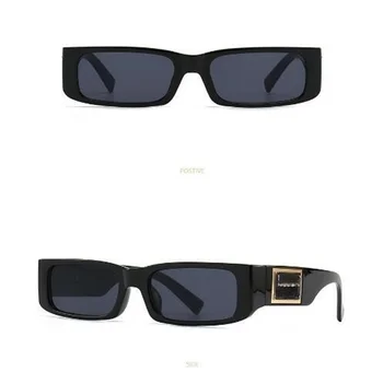 2023 Реколта Малки Правоъгълни Слънчеви очила, Луксозни Дизайнерски Квадратни Очила, Нюанси на Жена De Sol UV400 за жени/Мъже