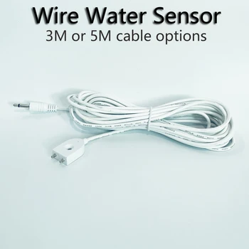 3 M / 5 M Кабелен детектор за течове на вода, сензор за вода, няма на сигнала кабел за WIFI, сензор за вода с две метални полюса