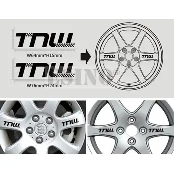 4 x Нов автомобилен Стайлинг, серия декоративни винилови стикери върху джантата на колелото на автомобили, аксесоари за автомобили, стикери за колелата TNW, Rays Volk Wheel