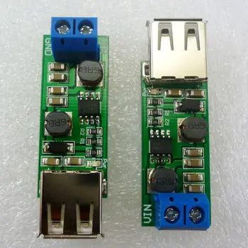 DD1205UA_T * 2 5 W автоматично в повишаващ преобразувател на постоянен ток Модул регулатор на напрежението 3 3,3 3,7 4,5 6 В до 5 USB за зареждане на телефона за слънчева батерия