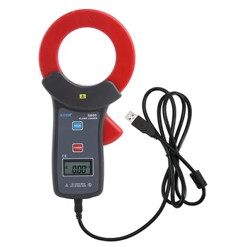 ETCR6800 0.00 мА ~ 1200A Малък ток, USB интерфейс, Цифров Измервателен скоба, устройство за измерване на ток на изтичане на