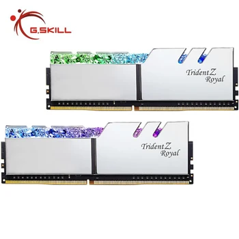G. Skill Trident Z Royal DDR4 Оперативна памет от 16 GB, 32 GB, 64 GB, 3200 Mhz 3600 Mhz И 4000 Mhz 4266 Mhz 1,35 В Двоен комплект Златен/Сребърен