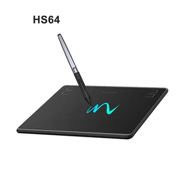 HS64 6x4 Инч(и) Графични таблети за рисуване, плосък телефон, инструменти за рисуване, без батерия, стилус за Android, Windows и macOS