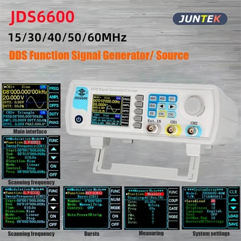JDS6600 Генератор на сигнали с функция DDS 15/30/40/50/60 Mhz/Източник Двойно/2-Канален частотомер Генератор на импулси с асиметрична форма