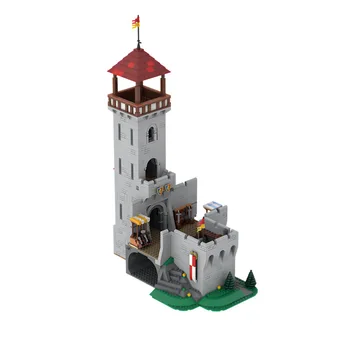 MOC Creative Expert Ideas Класически Замък на Рицарите на Лъва, да се Чувствате строителни блокове, Тухли, забавни играчки 