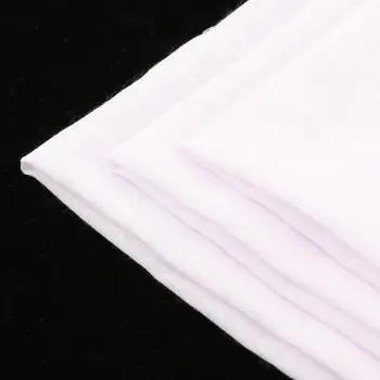 Prettyia 3 опаковки, Женски Мъжки Бял джобна носна кърпичка
