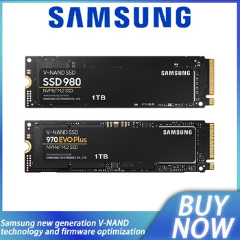 Samsung оригинален SSD M. 2 500GB 970 EVO Plus NVMe Вътрешен твърд диск 980 PRO 1TB Твърд диск 980 NVMe 250GB HDD за лаптоп