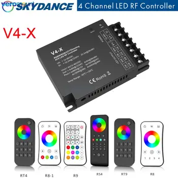 Skydance V4-X 4CH led Контролер 12 До 24 vdc 2,4 Г Бесступенчатое спирането на тока Дистанционно Управление Одноцветный CCT RGB RGBW Полосовой Контролер