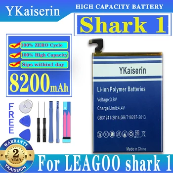 YKaiserin Батерия с Голям Капацитет Shark 1 За LEAGOO Shark1 Батерия Batterie Bateria 