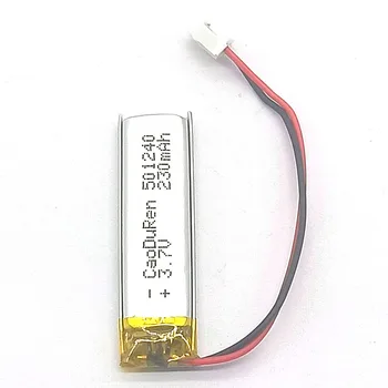 Акумулаторна литиево-полимерно-йонна батерия от 3.7 На 230 ма 501240 501240 За зареждане на MP4 DVD таблет Treasure Power Фотоапарат Power Bank GPS