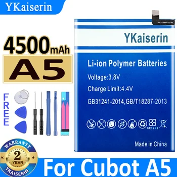 Батерия YKaiserin 5 4500 mah за смартфони Cubot A5 Bateria 