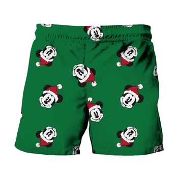 Весела Коледа, Нова марка Disney, Летни мъжки модни ежедневни панталони с изображение на Мики и Мини маус и за плажна партита Y2K