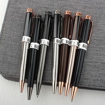 Висококачествена метална химикалка писалка 718, пистолет, сиво, черно, канцеларски материали, ученически пособия, мастило химикалки