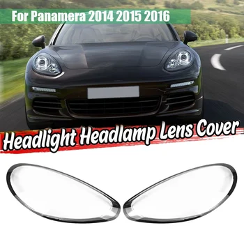 За Porsche Panamera 2014 2015 2016, капак на обектива на фарове на автомобил, лампа, капак на корпуса на лампата на светлина от Ляво на Дясно