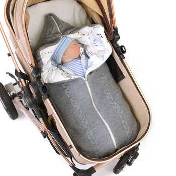 Зимна Детска спална чанта-плик, детски спален чувал за количка, спален чувал за новородени