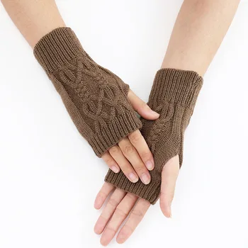 Зимните Възли обикновена ръкавици без пръсти, Еластични ръкавици с докосване на екрана върху половината от пръста, ръкавици за Колоездене, Еластични ръкавици за шофиране