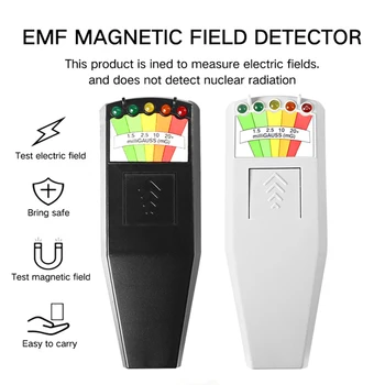 Измерване на ЕЛЕКТРОМАГНИТНИ електромагнитно поле Гаус Детектор на Лов За Призраци Преносим Детектор на ЕЛЕКТРОМАГНИТНИ магнитно поле K2 5 светодиода Метър Гауса