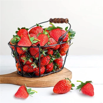 Имитация на ягоди Предмети от интериора Пластмасов модел на Плодове Реквизит за снимки 1бр