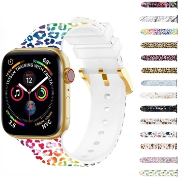 Каишка За Apple Watch Ultra 8 7 49 мм 45 мм 41 мм 6 5 SE 44 мм 40 мм Смарт часовник С окраската на Силикон Гривна iWatch 3 42 мм 38 мм