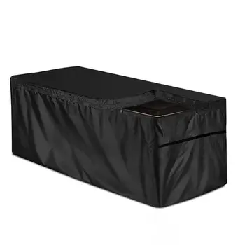 Капак Кутия за съхранение комплект От плат Оксфорд 210D UV-Протектор на Калъфи За Мебели Двор От Плат Оксфорд 210D Черни Защитни Капаци С