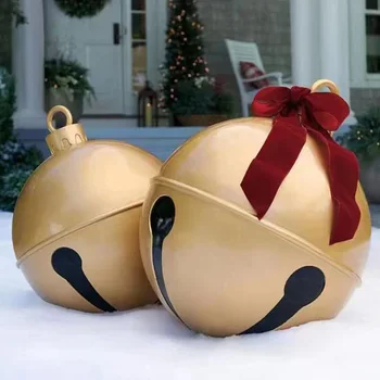 Коледен плажна топка, забавни PVC Коледни играчки топки, Декорация във формата на капка, Гигантски коледни висулки-балони за Еднократна употреба, Коледа интериор