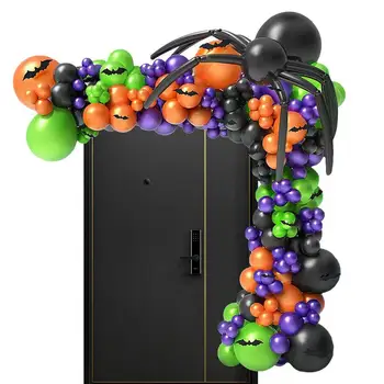 Комплект арка от балони на Хелоуин, Венец, Набор от балони на Хелоуин, за помещения и на улицата, занаяти собствените си ръце, балони за Хелоуин, украса за партита, Паяк