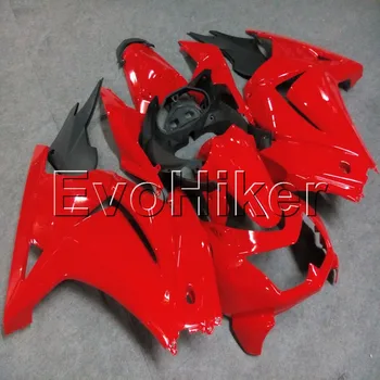 комплект инжекционных обтекателей за ZX250R EX250 2008 2009 2010 2011 2012 червено ZX 250R 08-12 ABS, каросерия комплект мотоциклетни обтекателей