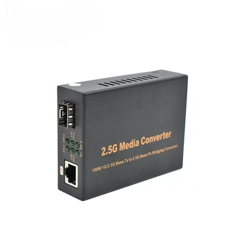Медиаконвертер SFP Ethernet, Fiber 2,5 G в медиаконвертер RJ-45 SFP +