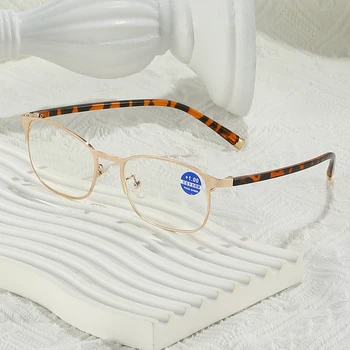 Мъжки слънчеви очила за четене От оптично стъкло Унисекс в метална рамка с висока разделителна способност Модни Очила за четене с далекогледство
