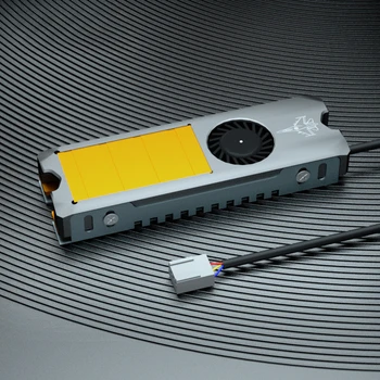 Нов фен контрол на температурата PWM M. 2 2280 SSD Радиатор твърдотелно устройство M2 Алуминиев Радиатор