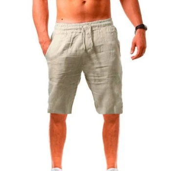 Нови летни спортни къси панталони, Мъжки дишащи пятиточечные панталони Свободно, намаляване, Ежедневни панталони за фитнес и джогинг