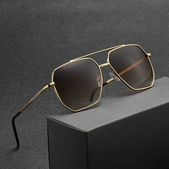 Нови Модерни Мъжки слънчеви очила Pilot Classic За шофиране, Слънчеви очила метална рамка, Огледало За Отдих, Риболов, Бизнес, Мъже/жени, Eyeglassuv400
