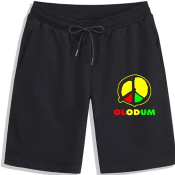 Нови Мъжки черни гащета с логото на OLODUM Brazil Music от чист памук, с принтом