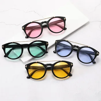 Нови Слънчеви очила с Кръгла Форма, в малка Рамка, Дамски Модни Слънчеви очила за оризови нокти, Дамски Туристически очила с UV400 Gafas De Sol