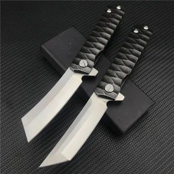 Нож Танто, сгъваема тактическа бръснач с отбелязване D2, стоманен нож, Ловни джобни ножове за оцеляване, Походный EDC Инструмент
