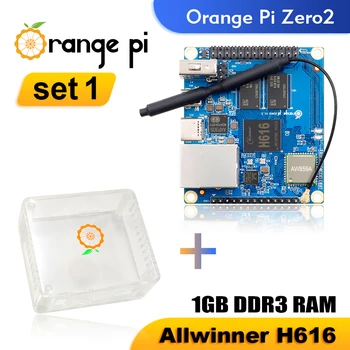 Оранжев Pi Zero 2 + Калъф Одноплатный Компютър Allwinner H616 Чип BT5.0 Wifi Поддръжка Android10 Ubuntu, Debian Такса развитие