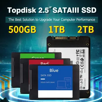 Оригинален твърд диск 2.5 Sata3 ssd 500 GB HDD Високоскоростен пренос на данни 1TB SSD SATA 3 Вътрешен твърд диск За преносим компютър