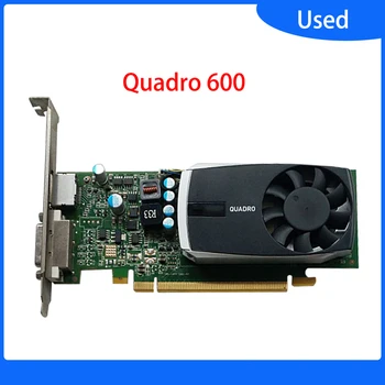 Оригиналната Видеокарта Quadro 600 1GB PCI-E DP + DVI Видео карта Аритметична Карта Q600 1G професионален Графичен Дизайн Карта