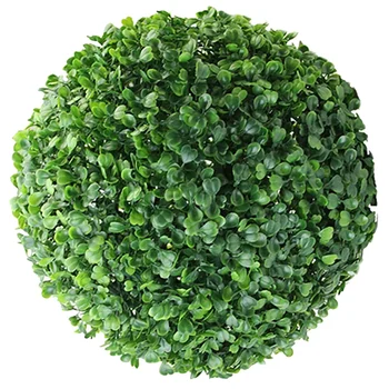 Пластмаса покритие САМ Украшение Топиарные топки Изкуствена трева Чемшир Фалшива Окачване Декоративен зелен лист