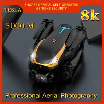 Професионален Безпилотни летателни апарати Tesla 4K 8K HD За въздушна фотография, Квадрокоптер, Хеликоптер с дистанционно управление, на разстояние 5000 метра, Избягване на препятствия