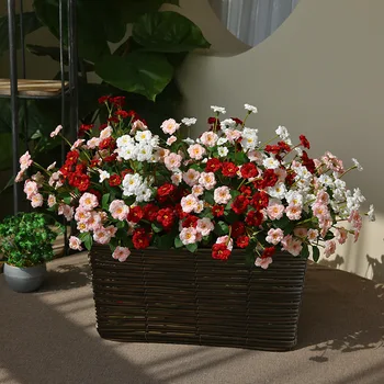 Рози, букет изкуствени цветя, фалшиви цветя, домашни меки декоративни орнаменти за всекидневната, подпори за фотография, сватба