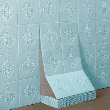 Тапети, самозалепващи 3D стикери за стена, водоустойчиви и устойчиви на вода тапети, топли фона на етикети на стената в спалнята