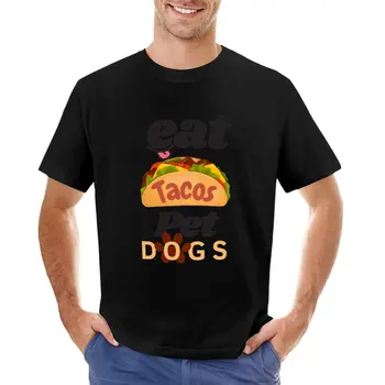 Тениска Eat такос пет dogs, корея, модна тениска, летен топ, спортни ризи за мъже