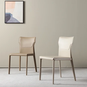 Трапезни столове за кухня, хол, Скандинавски съвременната партита, трапезни столове от изкуствена кожа, минималистичен и Ергономичен дизайн, Мебели Cadeira ZCH