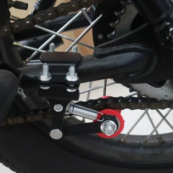 Универсален регулатор на веригата на мотоциклета с ръководството на колела, устройството за обтягане на веригата, ютия за 50cc-500cc ATV и мотокрос за Dirt Pit Pro