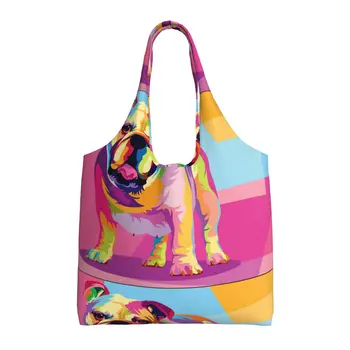 Цветен дамски чанти-тоут Pitbull, множество чанта за работа, пътуване, бизнес, плаж, пазаруване, училище